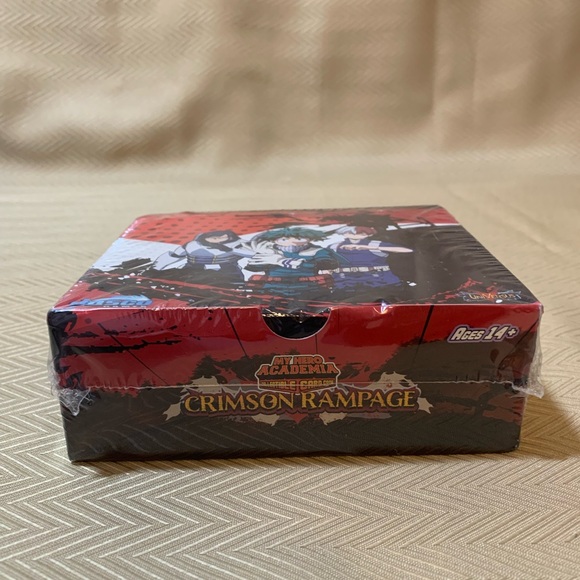 crimson rampage booster box My Hero Academia TCG 1st Edition Rotterdam Comics Players need at least 1 My Hero Academia CCG Rival Deck to use the cards within the boosterpacks My Hero Academia: Crimson Rampage